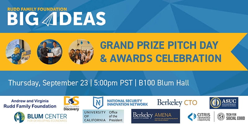 Big Ideas Grand Prize Pitch Day & Awards Celebration – 9/23/21