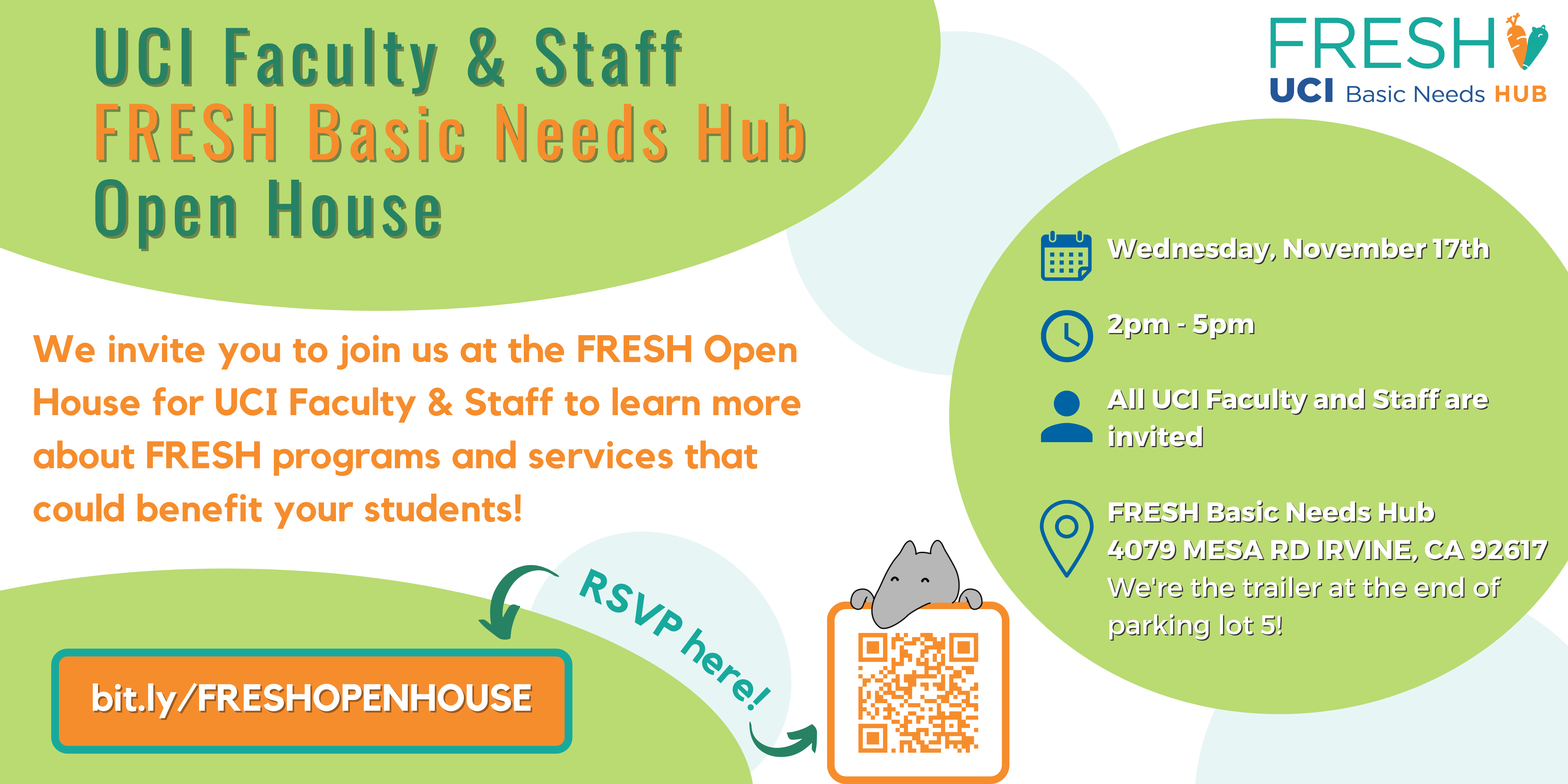Faculty & Staff Basic Needs Open House – 11/17/21